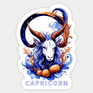 Zodiac sign Capricorn T-shirt Sticker